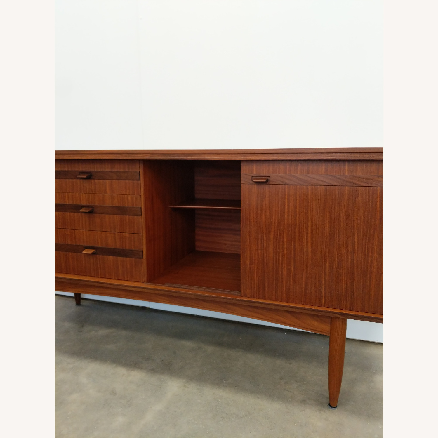 Vintage Mid Century Modern White & Newton Credenza - image-4