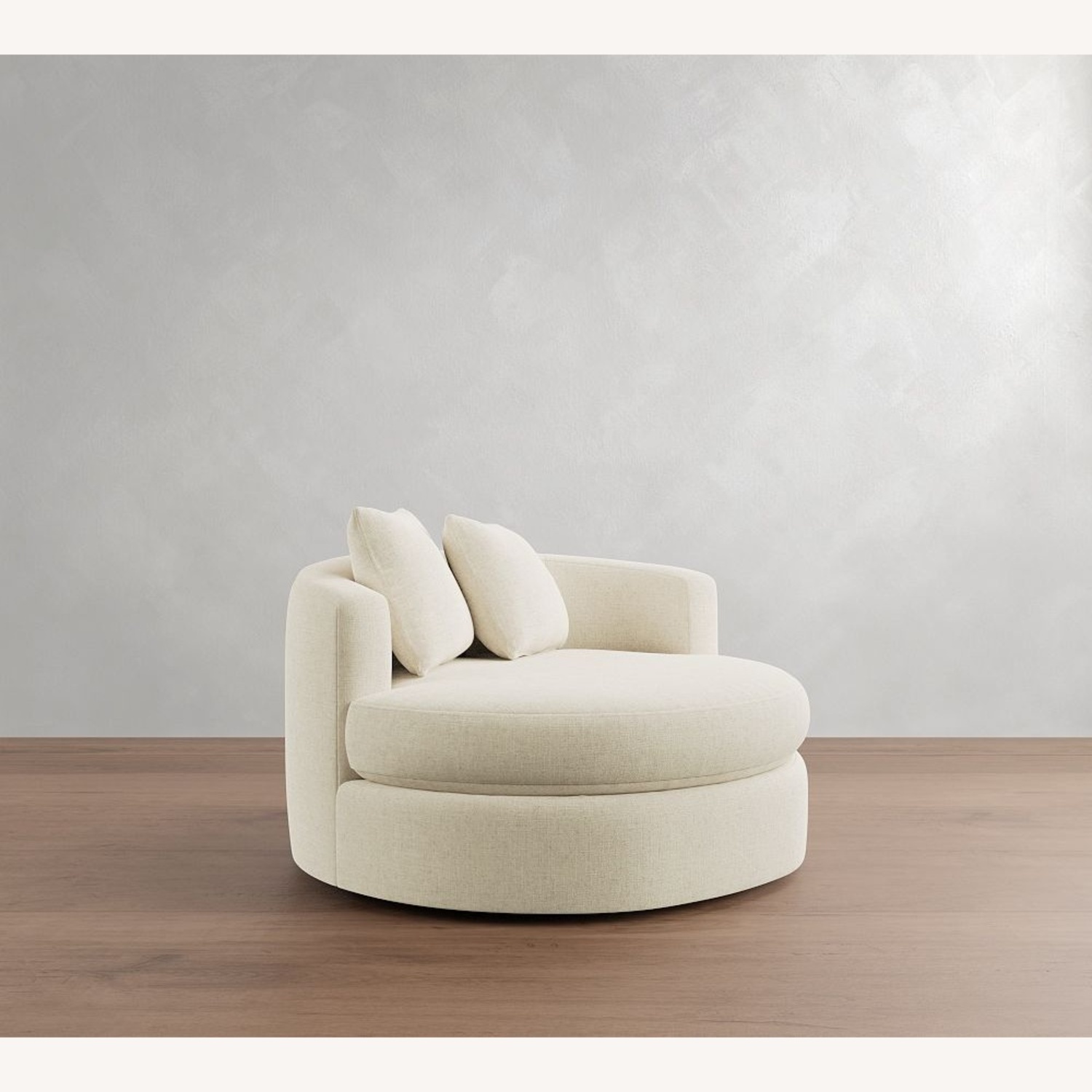 Pottery Barn Balboa White Fabric Armchair - image-0