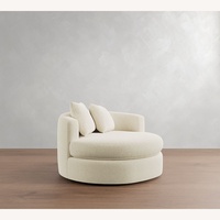 Pottery Barn Balboa White Fabric Armchair