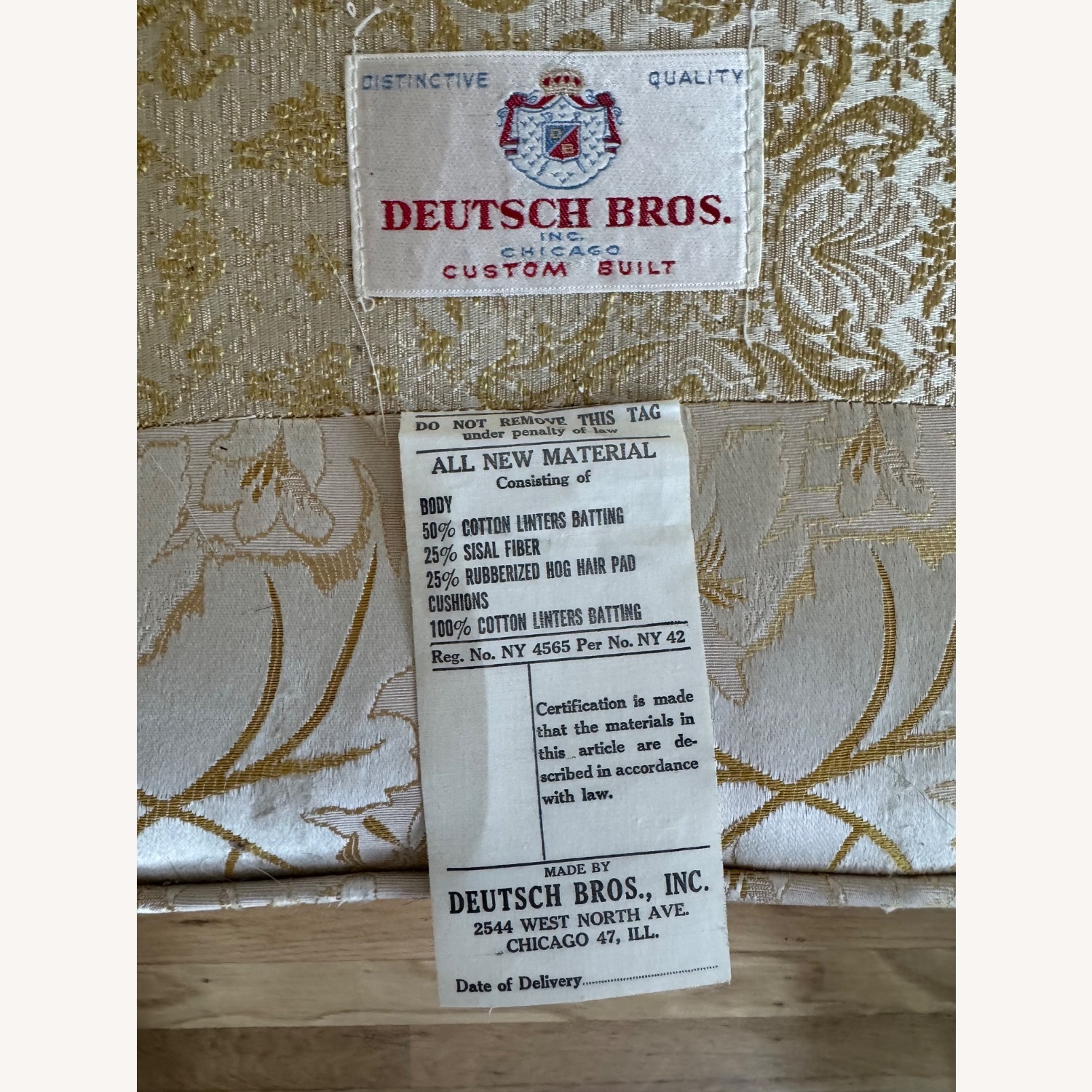 Vintage 1960s Custom French Provincial Sofa - image-11