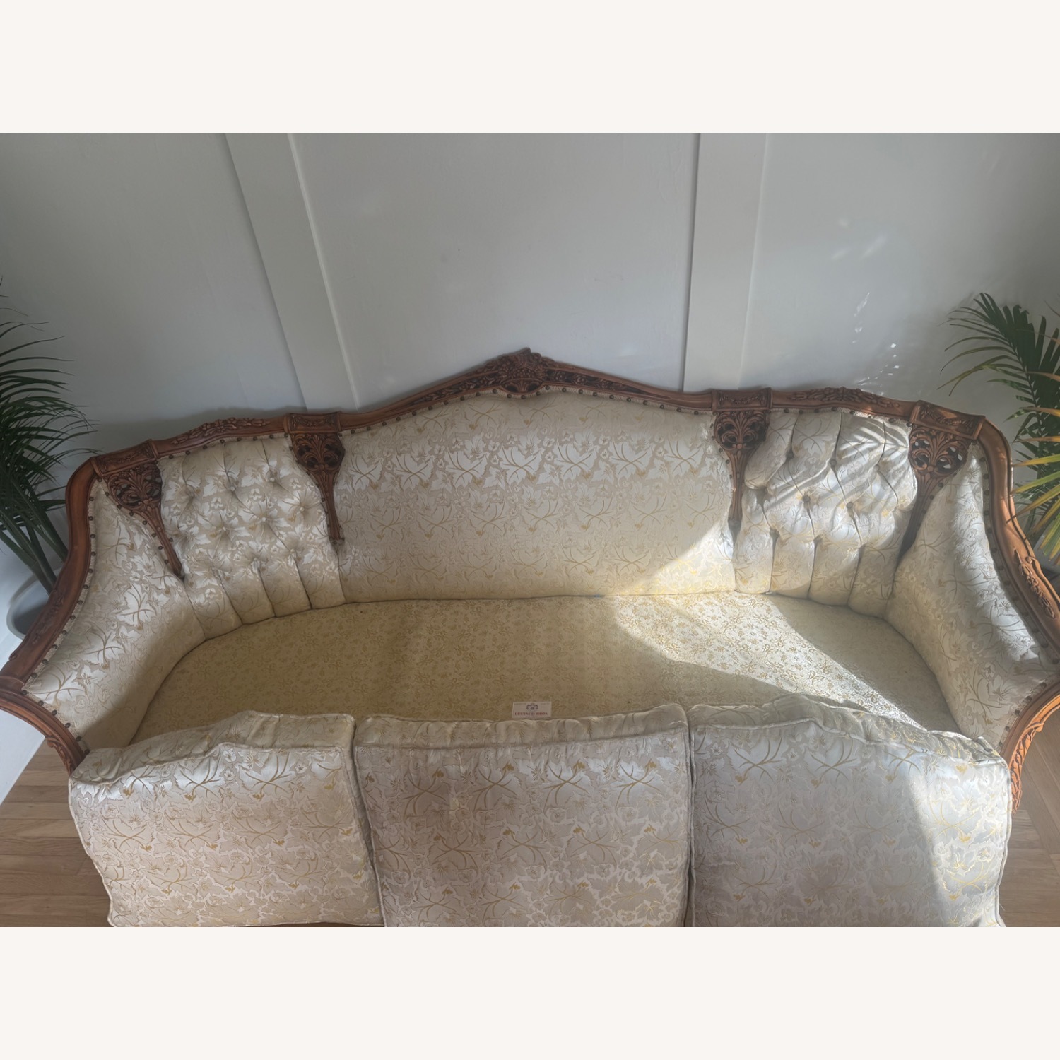 Vintage 1960s Custom French Provincial Sofa - image-8
