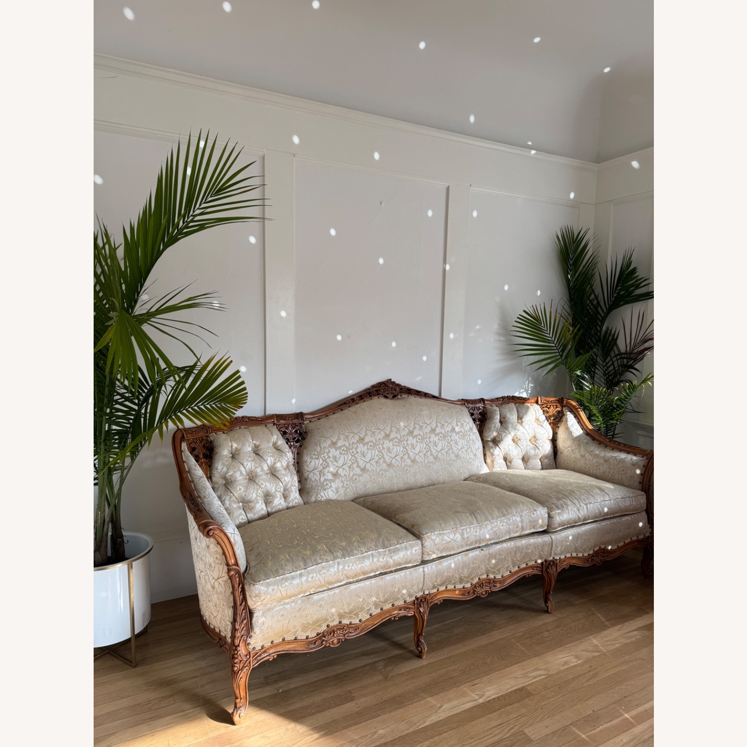 Vintage 1960s Custom French Provincial Sofa - image-21