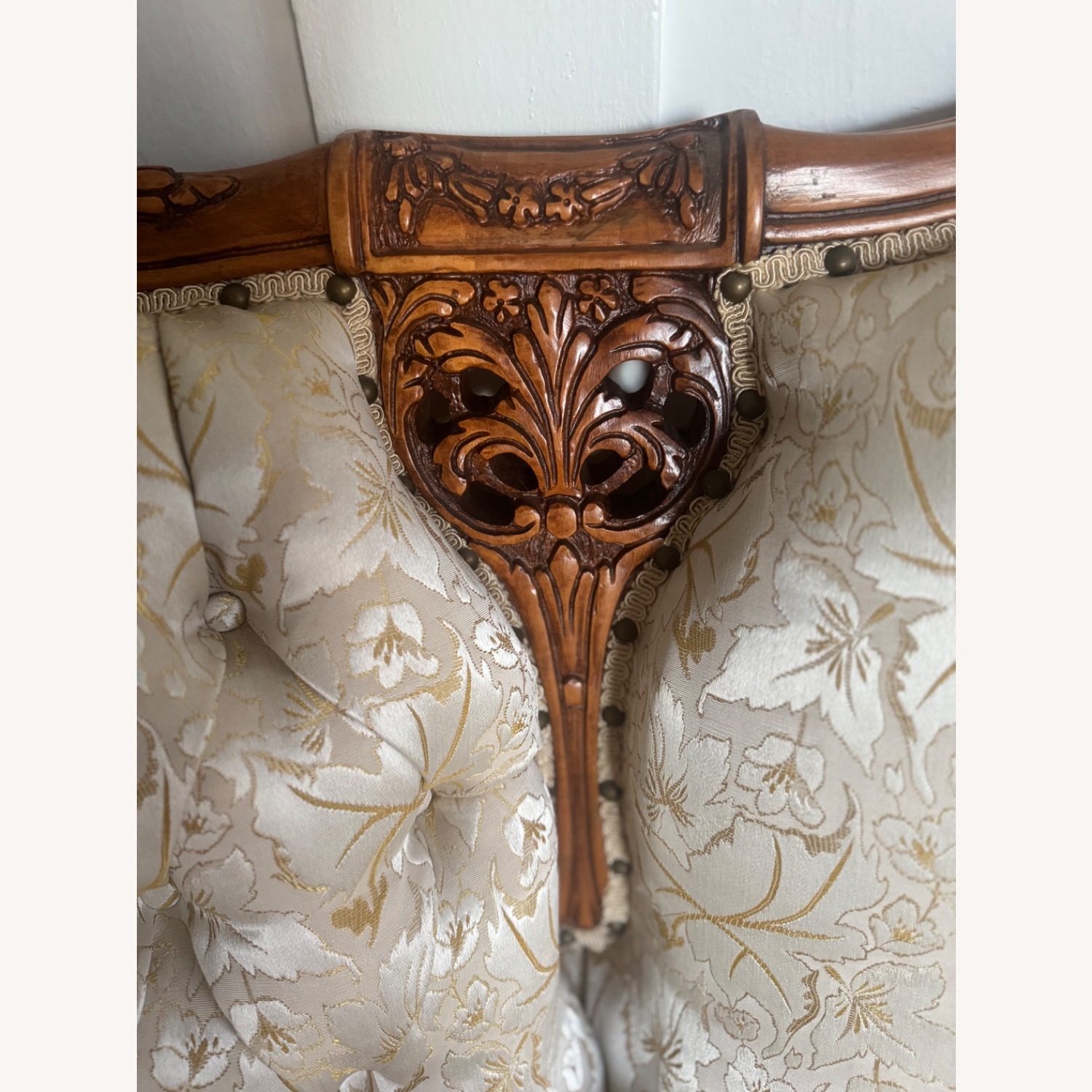 Vintage 1960s Custom French Provincial Sofa - image-16