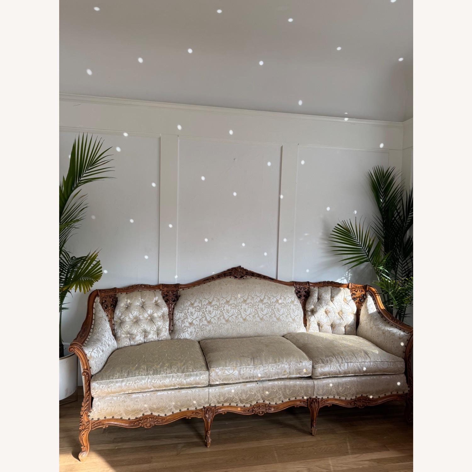 Vintage 1960s Custom French Provincial Sofa - image-22