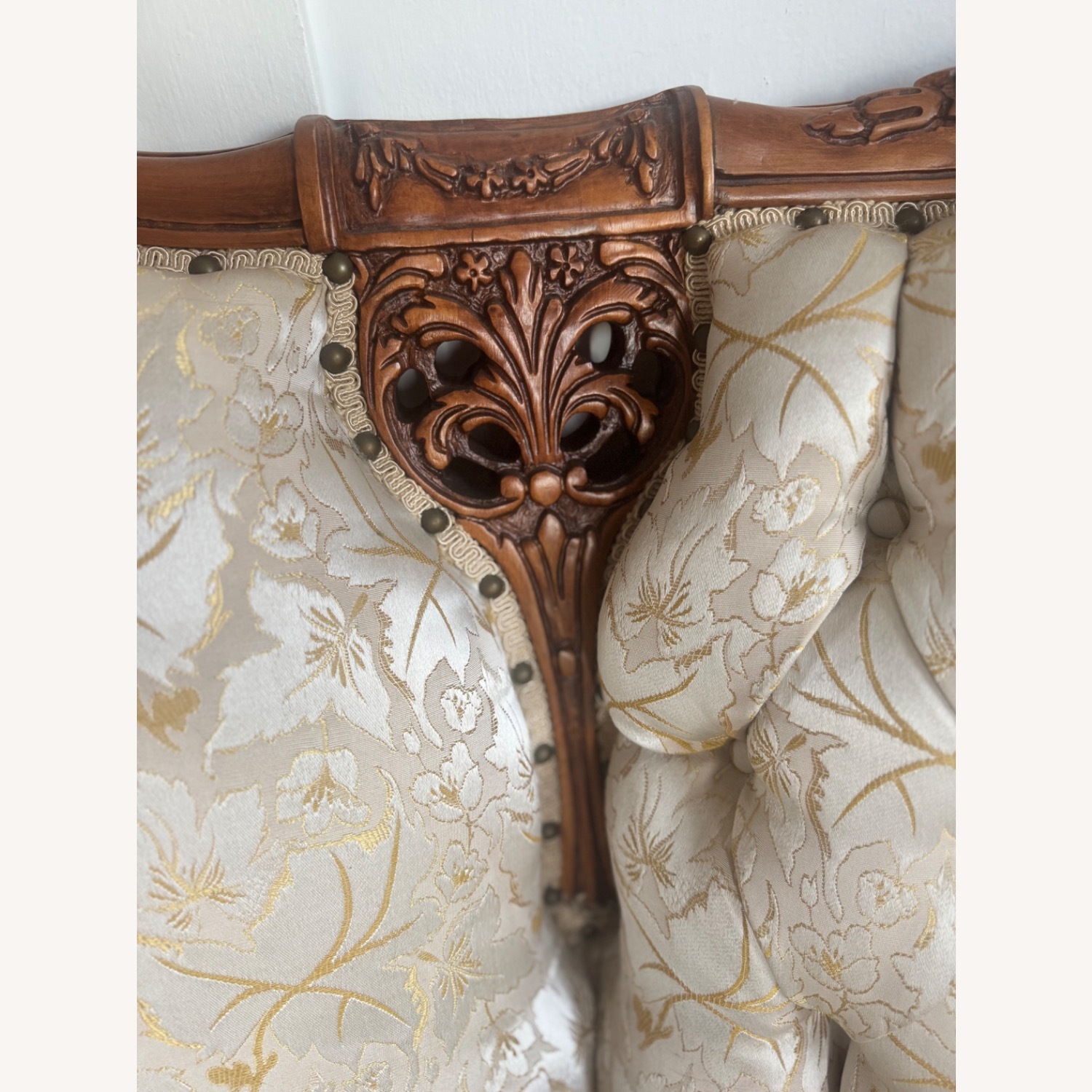 Vintage 1960s Custom French Provincial Sofa - image-13