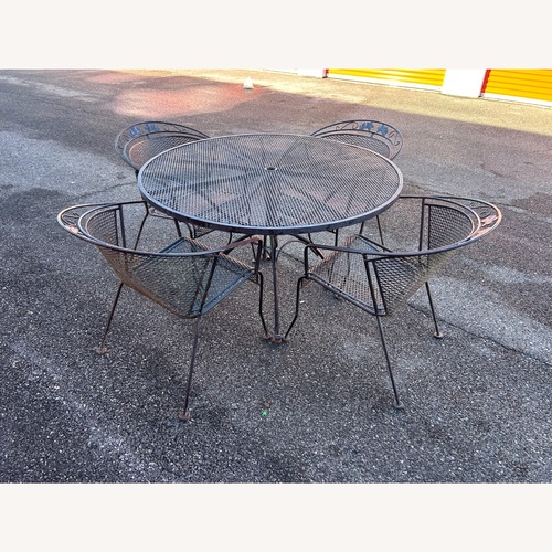 Used Woodard Vintage Table And 4 Barrel Chairs  for sale on AptDeco
