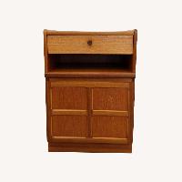 Vintage Mid Century Modern Teak Nathan Nightstand