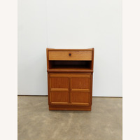Vintage Mid Century Modern Teak Nathan Nightstand