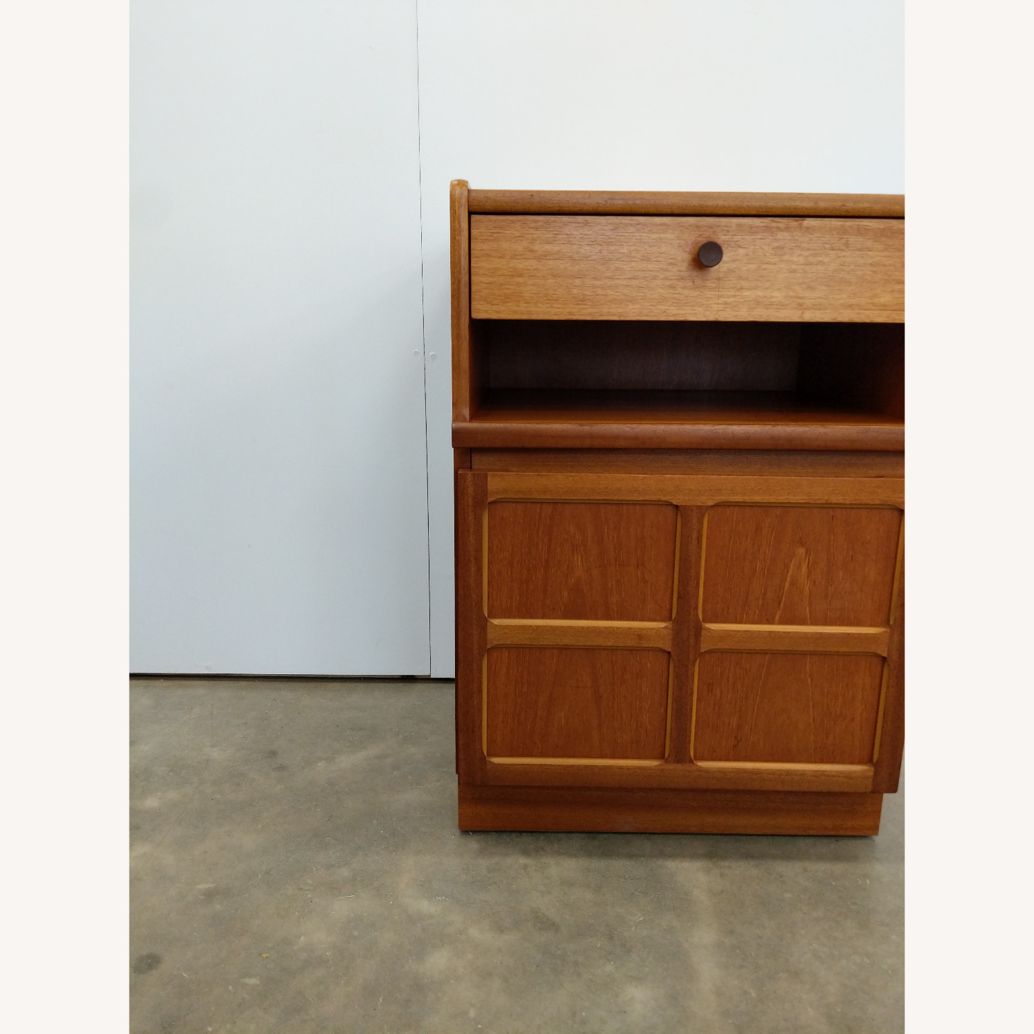 Vintage Mid Century Modern Teak Nathan Nightstand - image-5