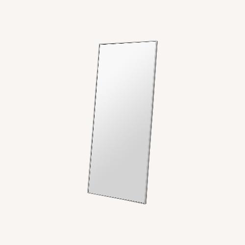 Used Vintage/Antique Silver Aluminum Floor Mirror for sale on AptDeco