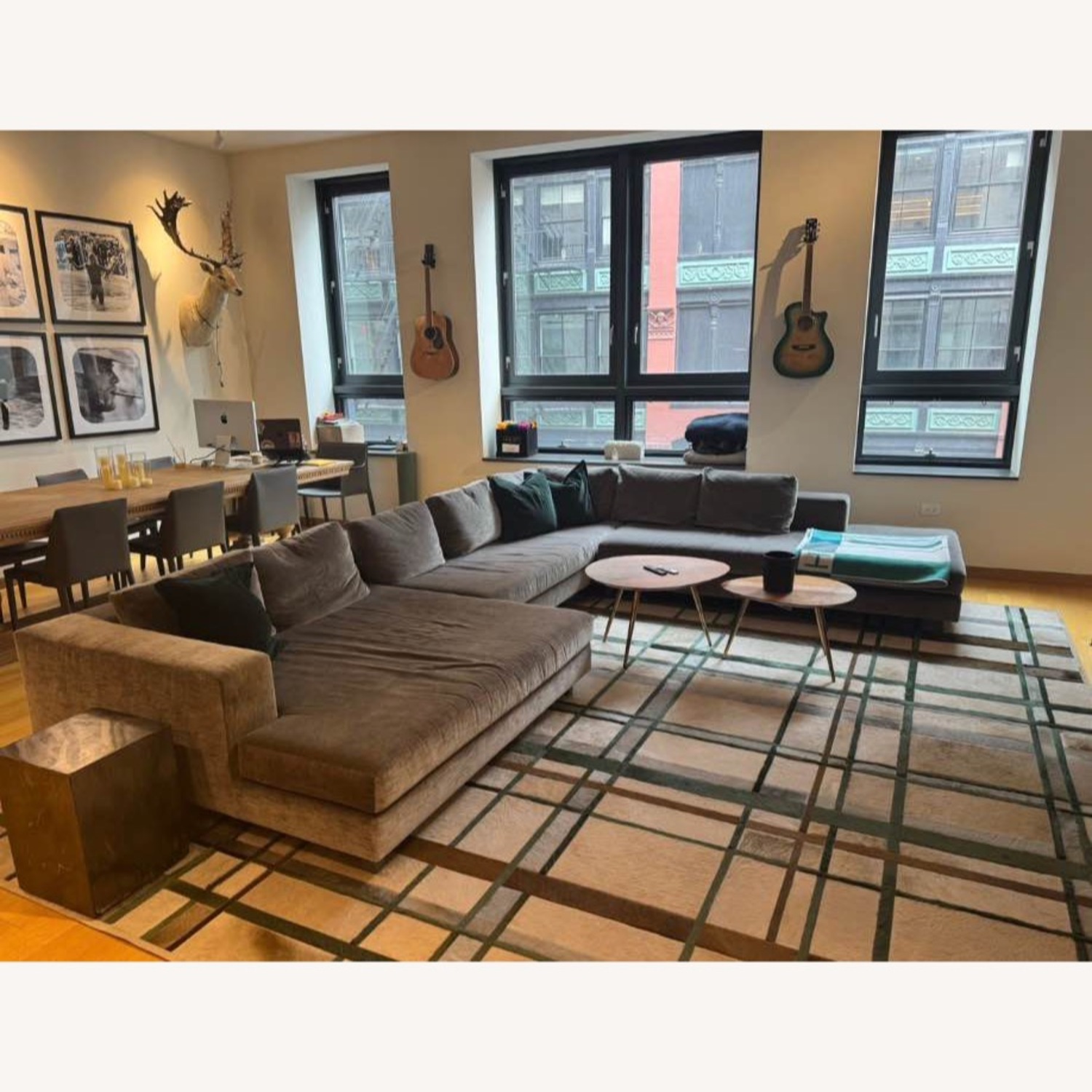 Light Gray Fur and Hide Area Rug 12' x 14' - image-3