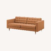 IKEA Morabo Light Brown Leather 2 Seater Sofa