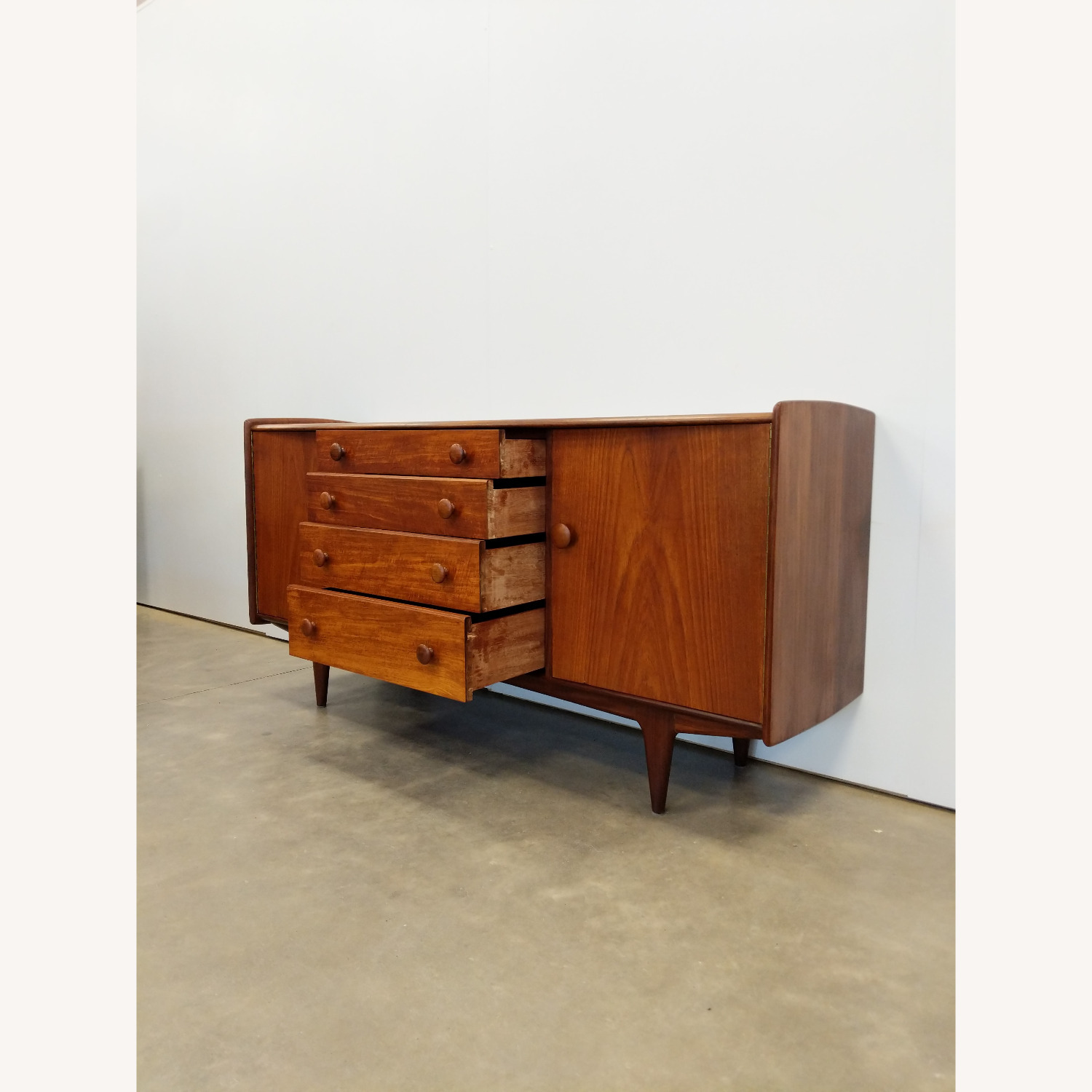 Vintage Mid Century Modern Teak Younger Credenza - image-2