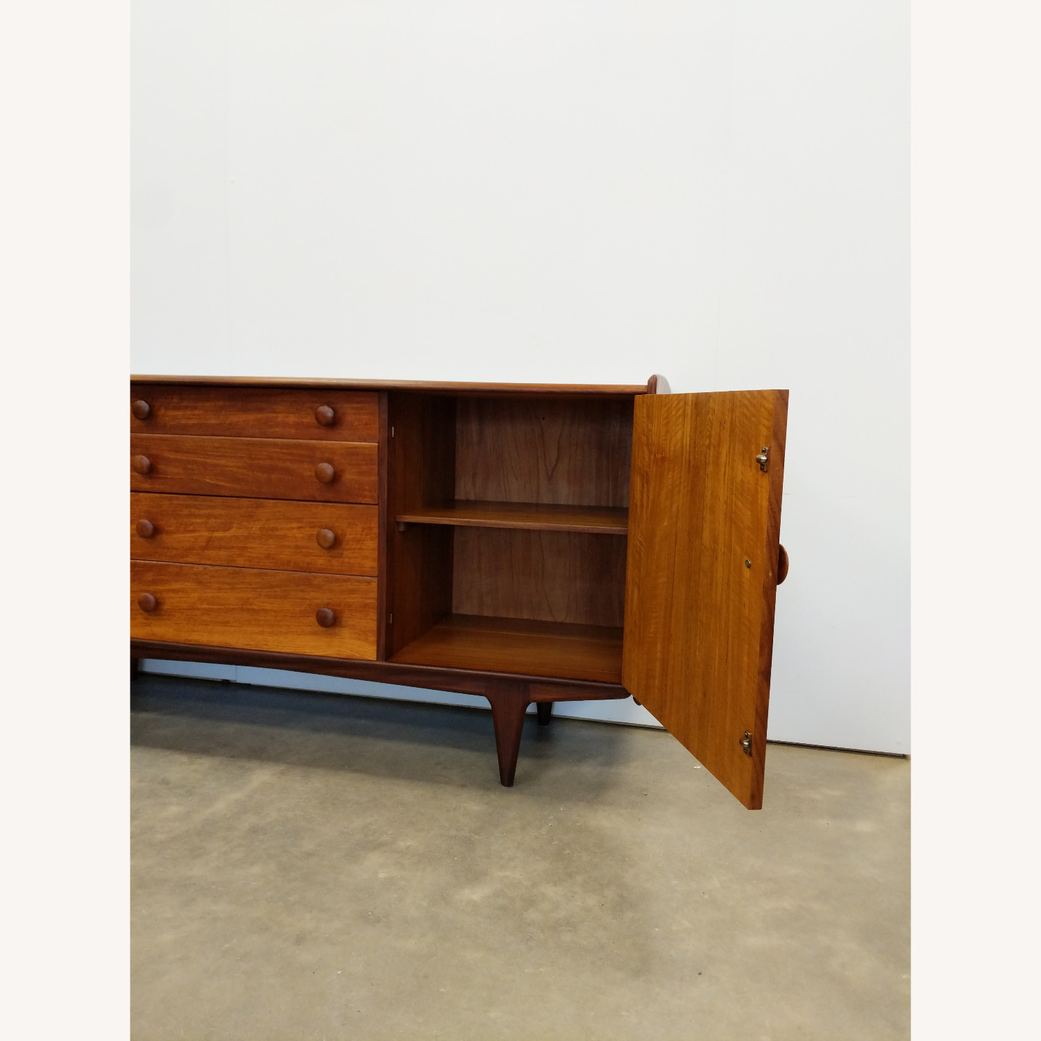 Vintage Mid Century Modern Teak Younger Credenza - image-3