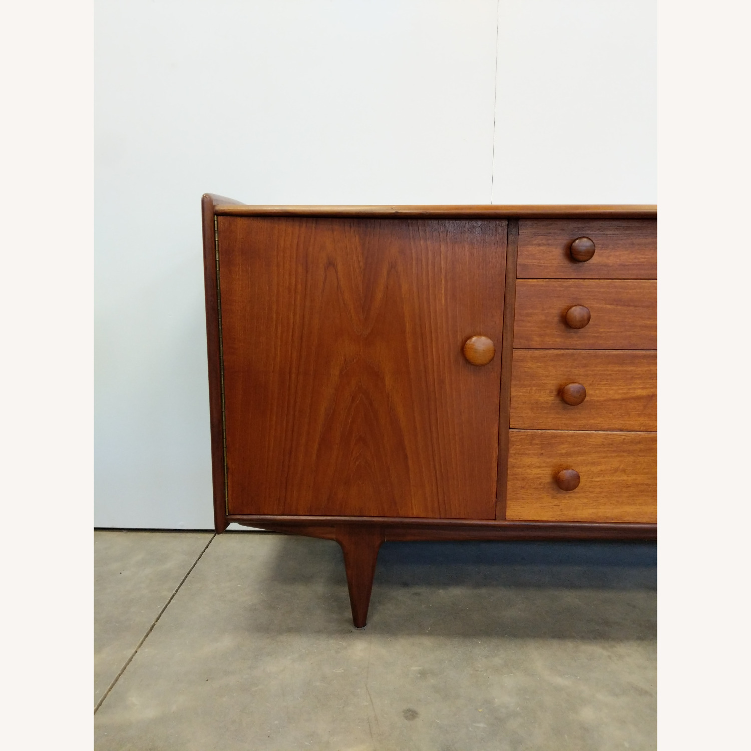 Vintage Mid Century Modern Teak Younger Credenza - image-9