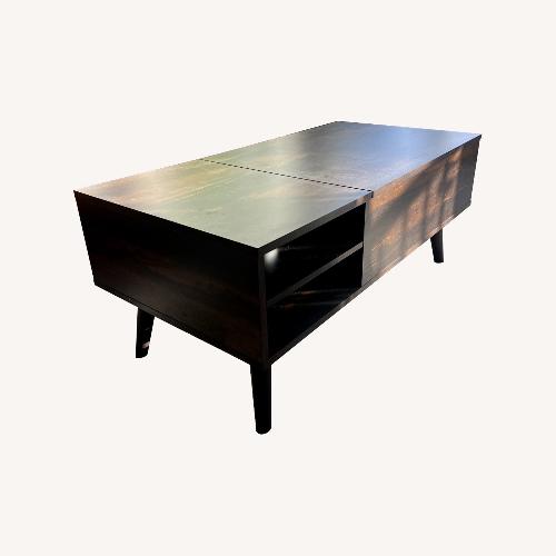 Used Lift Top Coffee Table, Rustic Brown for sale on AptDeco