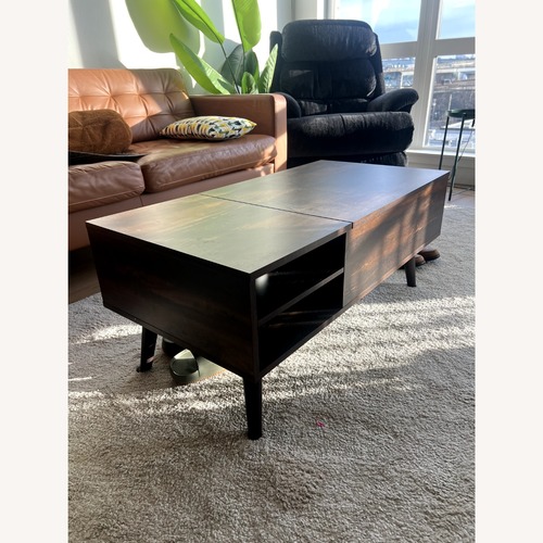 Used Lift Top Coffee Table, Rustic Brown for sale on AptDeco