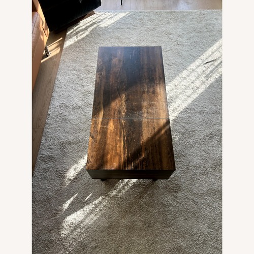 Used Lift Top Coffee Table, Rustic Brown for sale on AptDeco