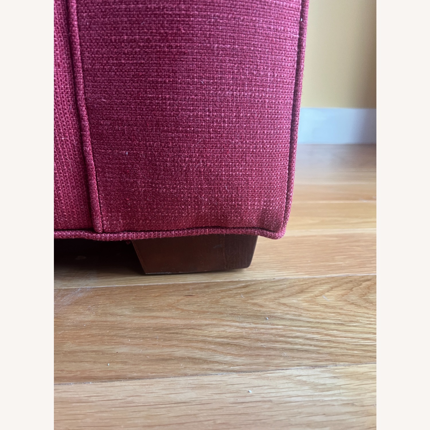 Crate & Barrel Axis Red Fabric Sleeper Sofa - image-3