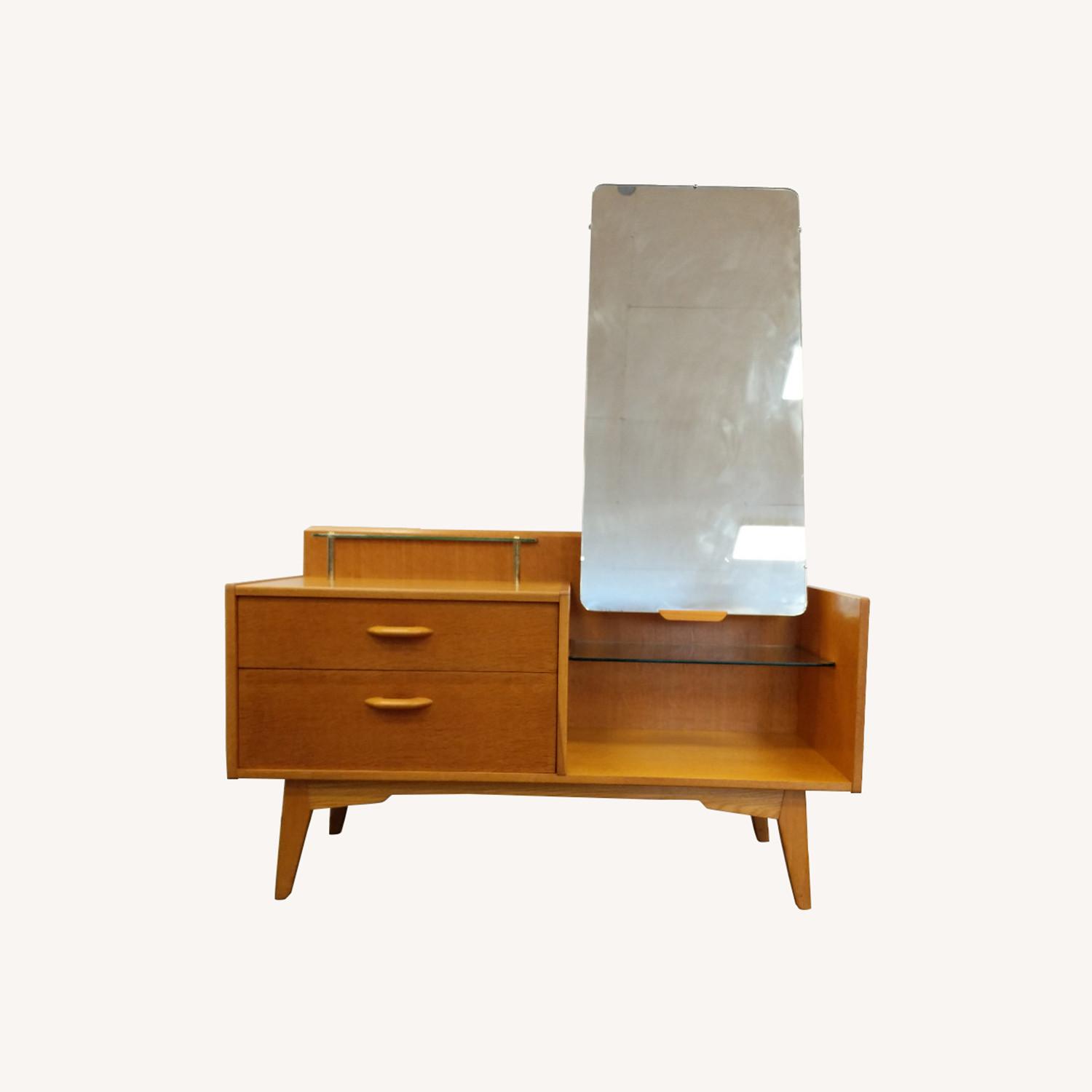 Vintage Mid Century Modern Oak Vanity by G Plan - image-0