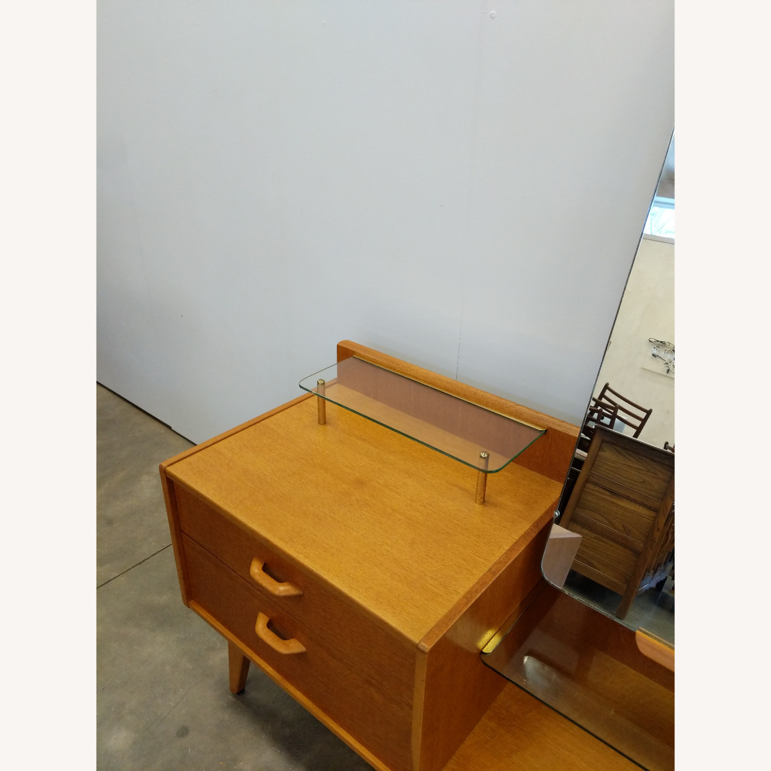 Vintage Mid Century Modern Oak Vanity by G Plan - image-4