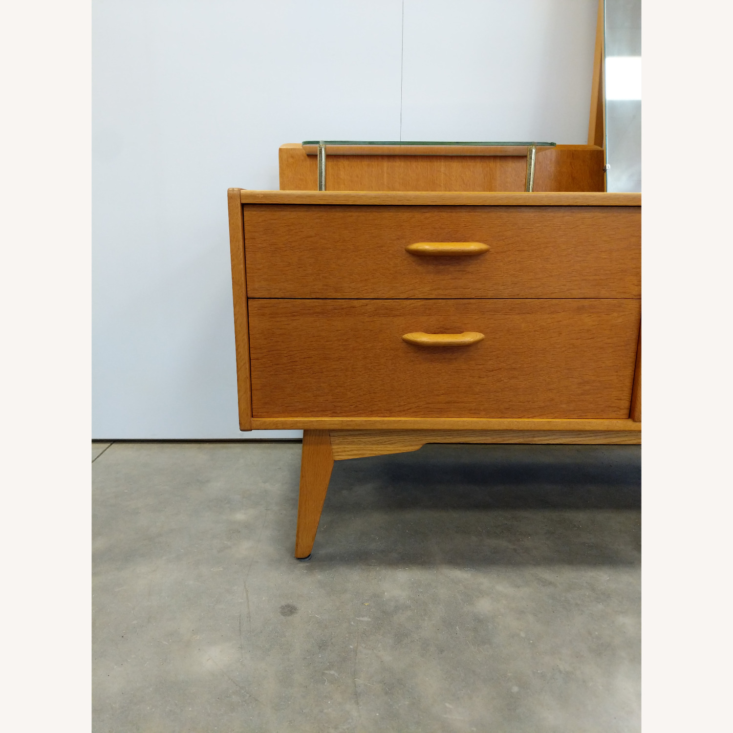 Vintage Mid Century Modern Oak Vanity by G Plan - image-5