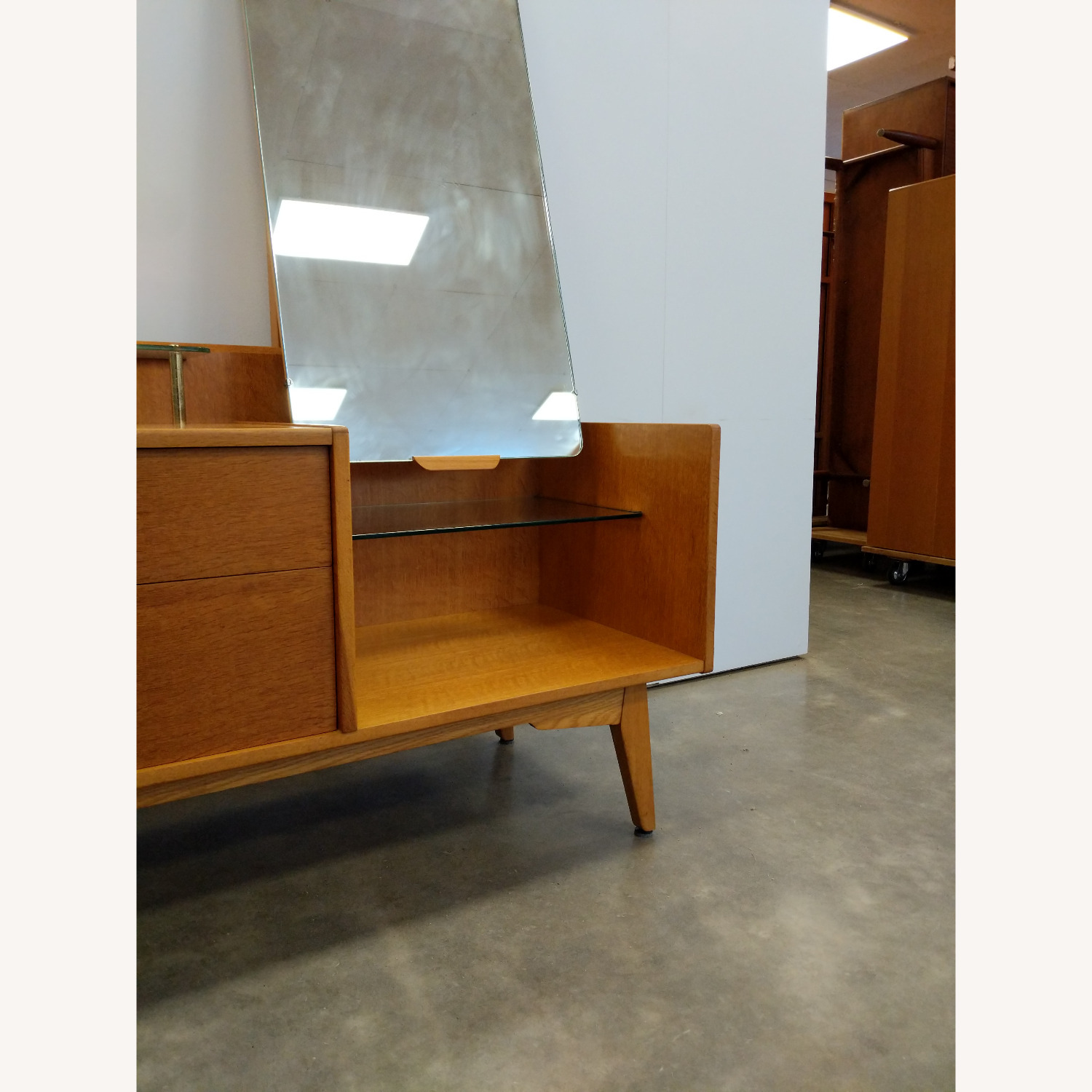 Vintage Mid Century Modern Oak Vanity by G Plan - image-6
