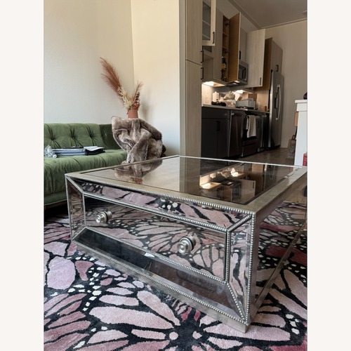 Used Bassett Mirror Murano Castered Cocktail Table for sale on AptDeco