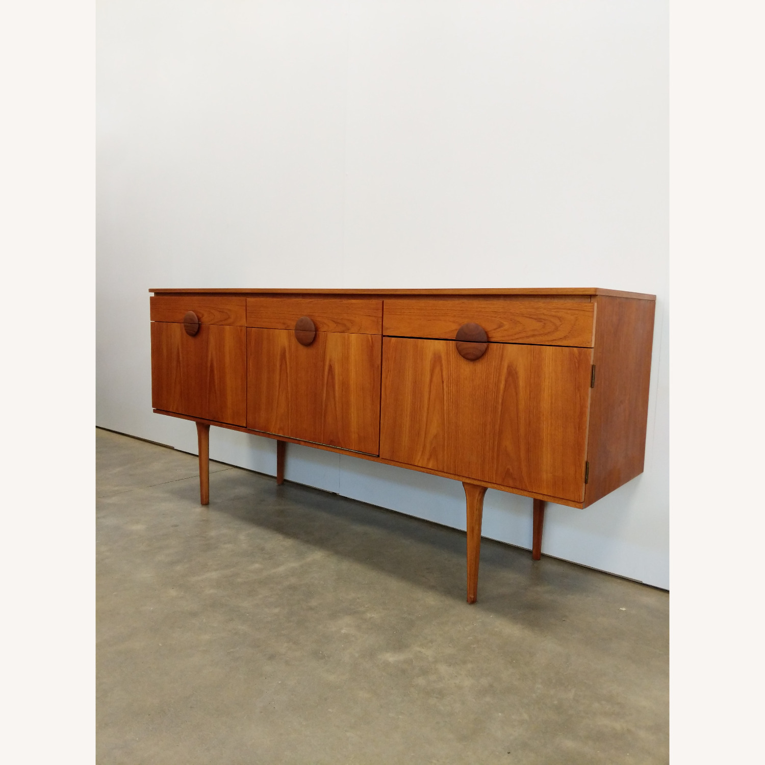 Vintage Mid Century Modern Teak Credenza - image-1