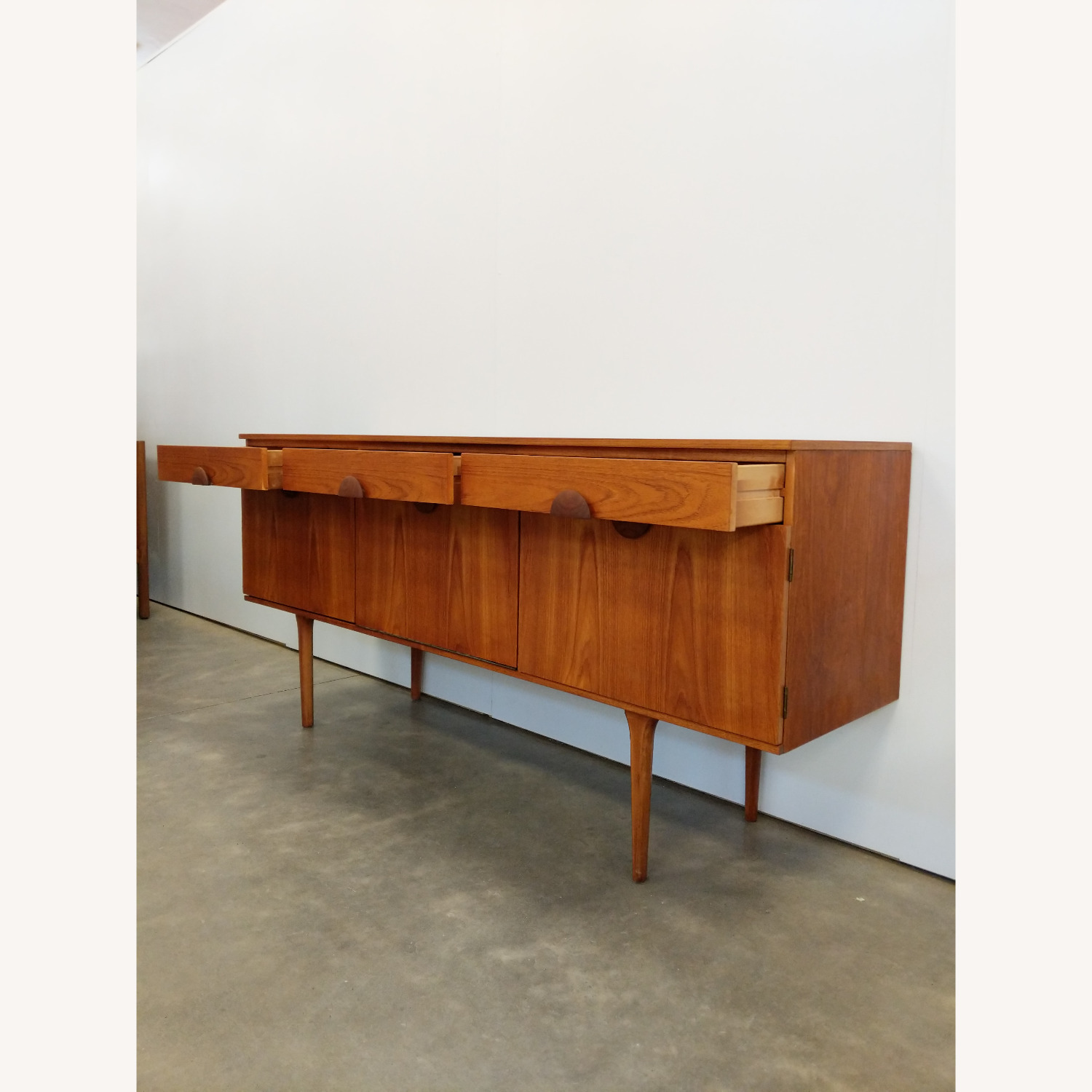 Vintage Mid Century Modern Teak Credenza - image-2
