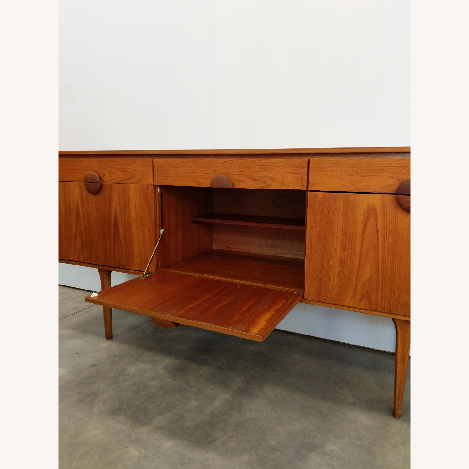 Vintage Mid Century Modern Teak Credenza - image-4