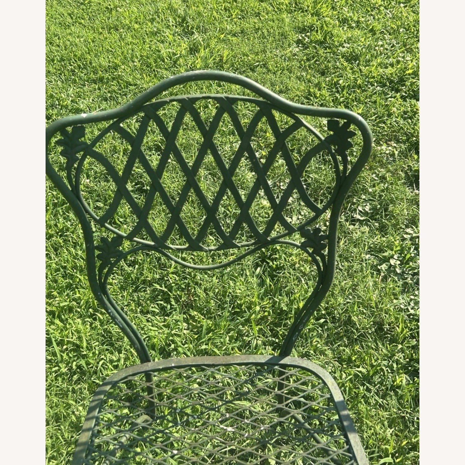 Vintage Woodard Glass Top Table & 6 Chairs  - image-6