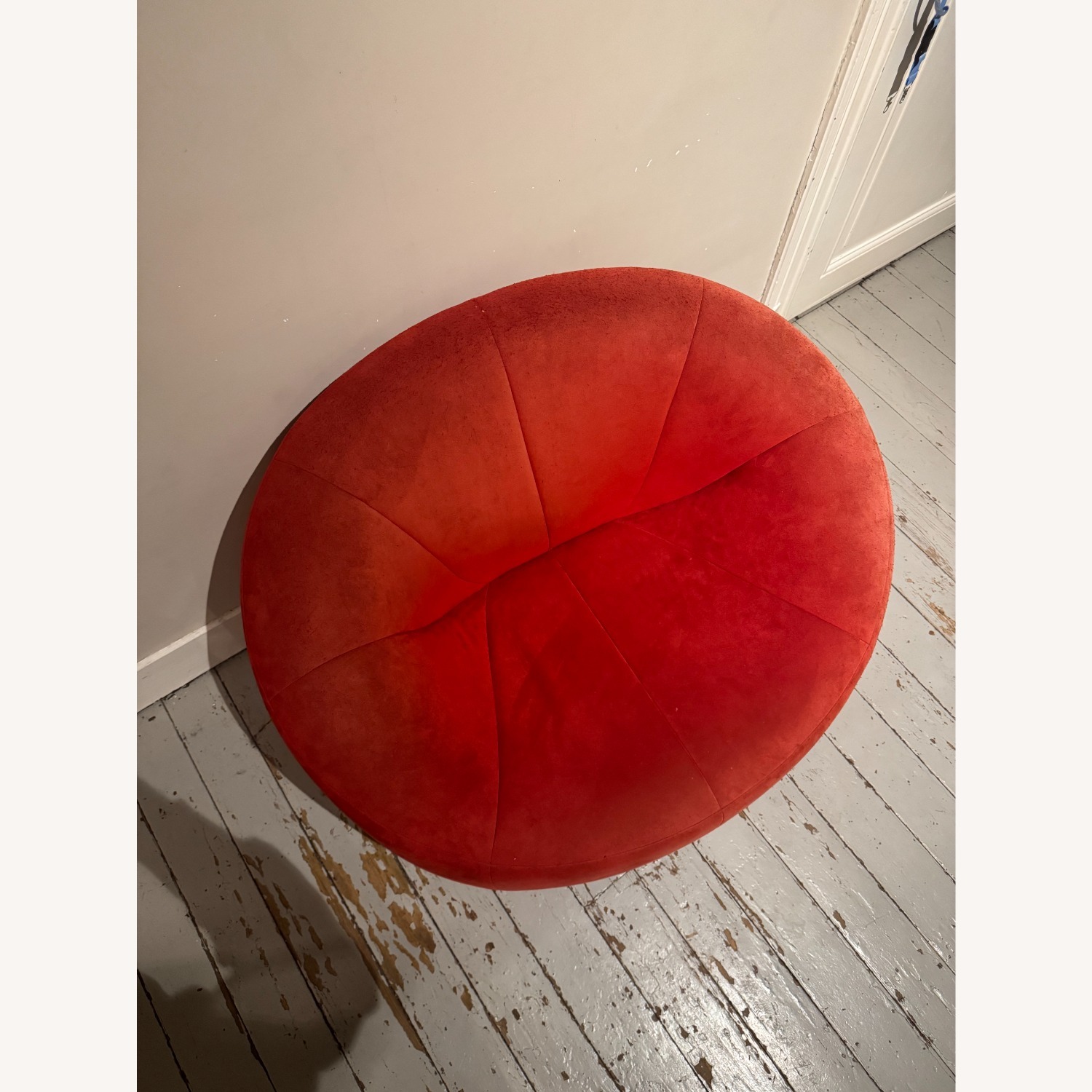 Ligne Roset Pumpkin Red Fabric Loveseat - image-6
