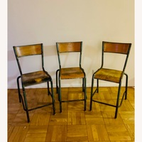 Vintage Belgian School Chairs