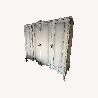 Vintage/Antique Rococo Hand Carved Wood Wardrobe