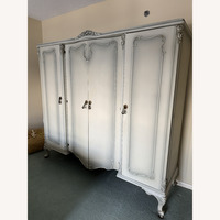 Vintage/Antique Rococo Hand Carved Wood Wardrobe