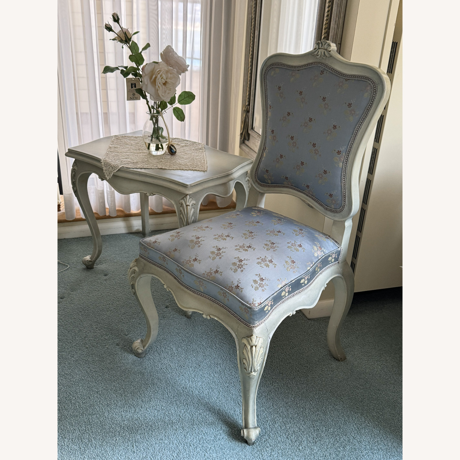 Vintage/Antique Rococo Side Table and Chairs - image-3