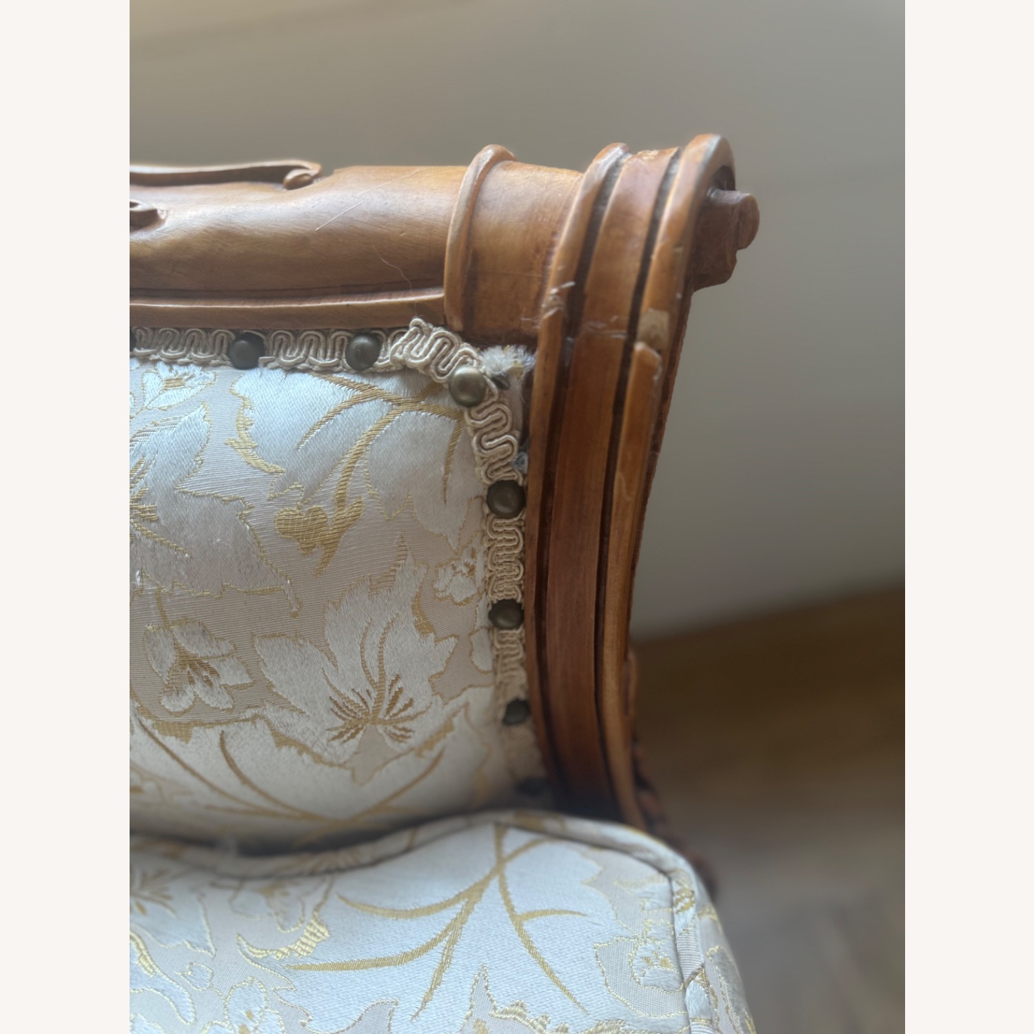 Vintage 1960s Custom French Provincial Armchair - image-2