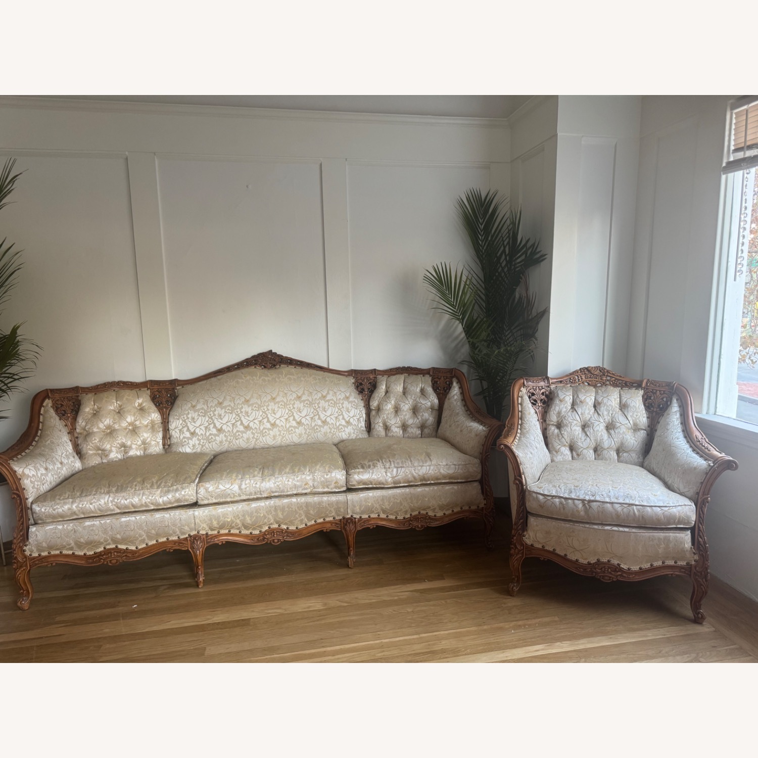 Vintage 1960s Custom French Provincial Armchair - image-17