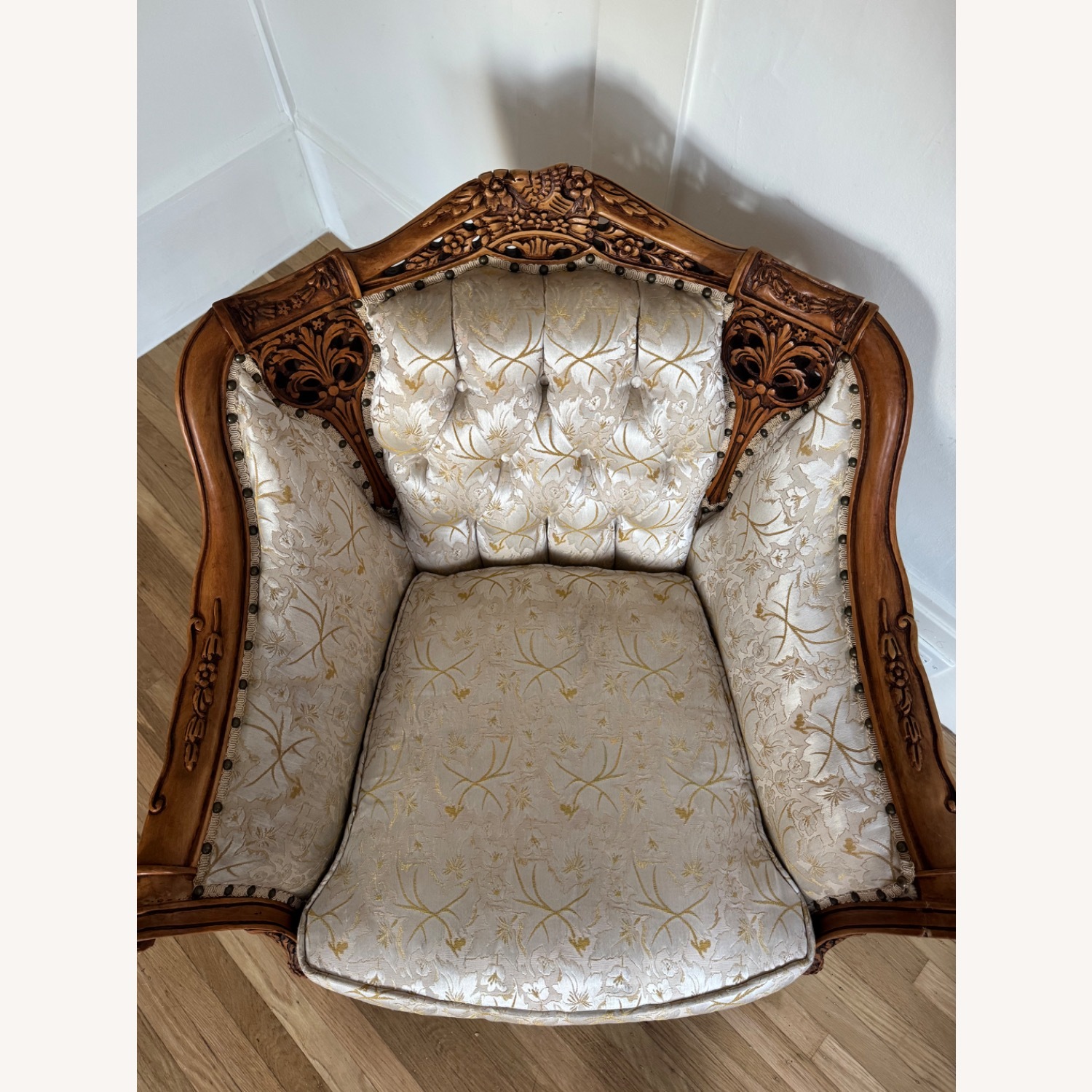 Vintage 1960s Custom French Provincial Armchair - image-15