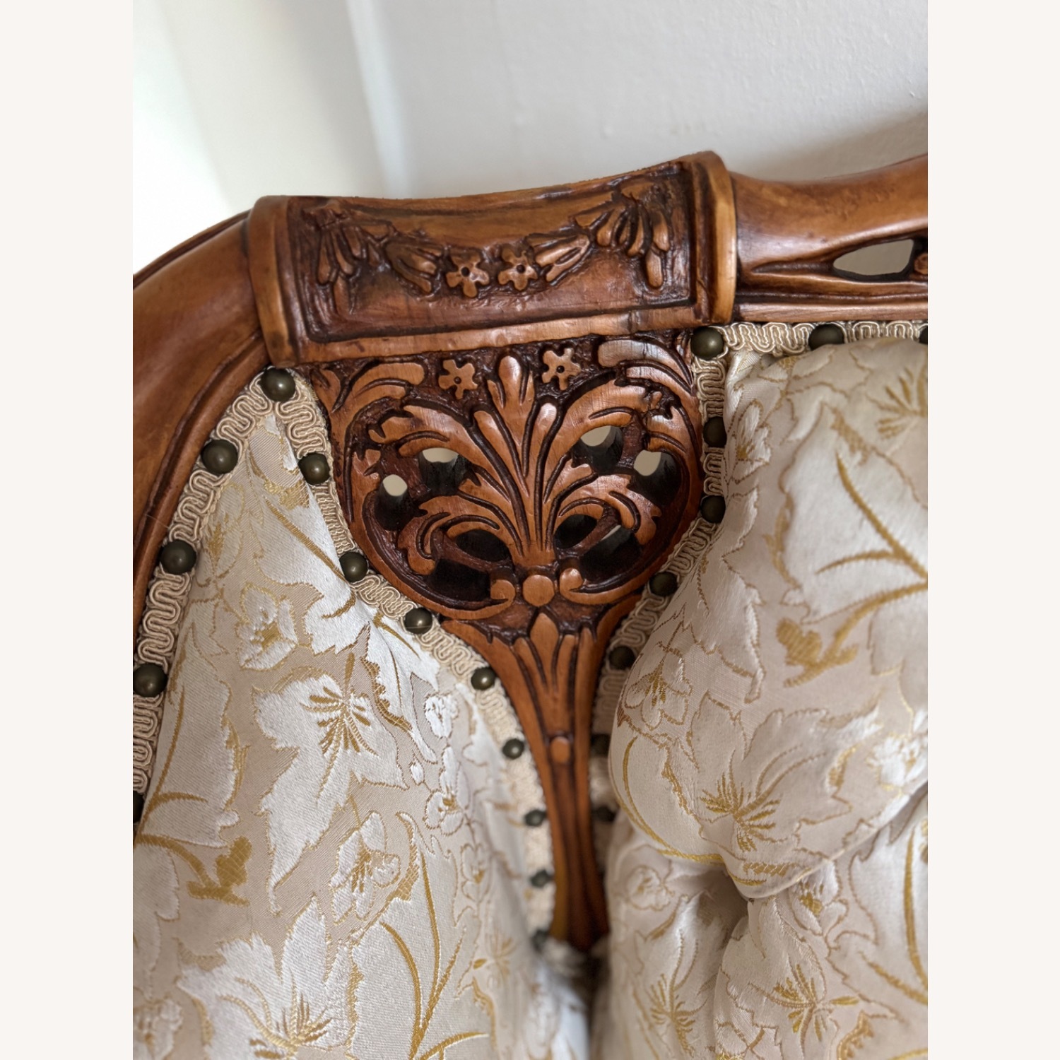 Vintage 1960s Custom French Provincial Armchair - image-13