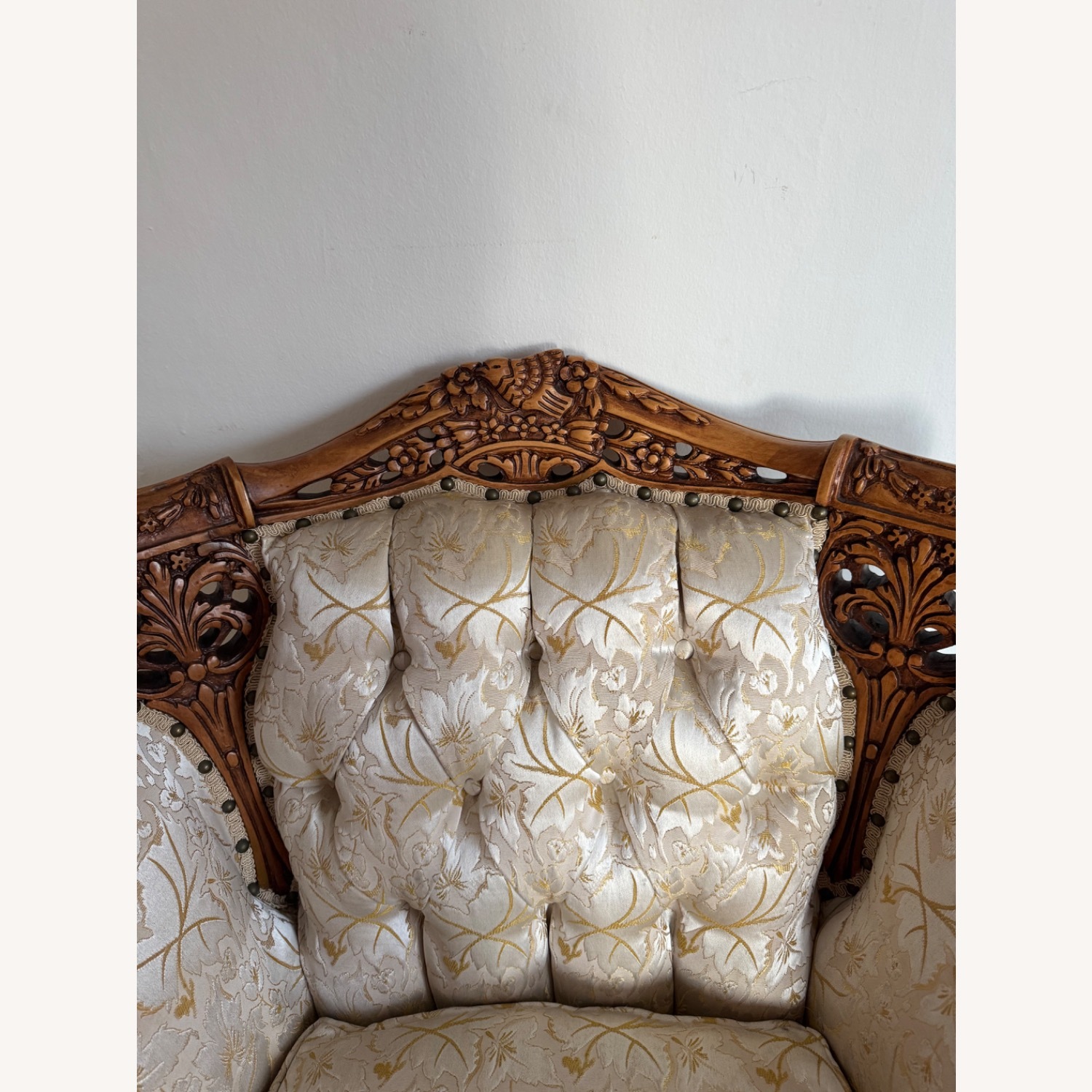 Vintage 1960s Custom French Provincial Armchair - image-16