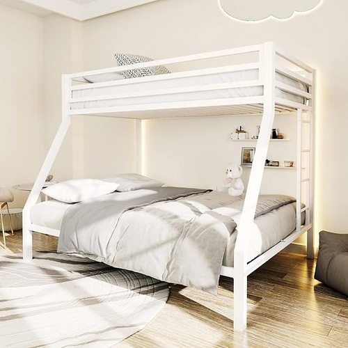 Used White Metal Bunk Bed for sale on AptDeco