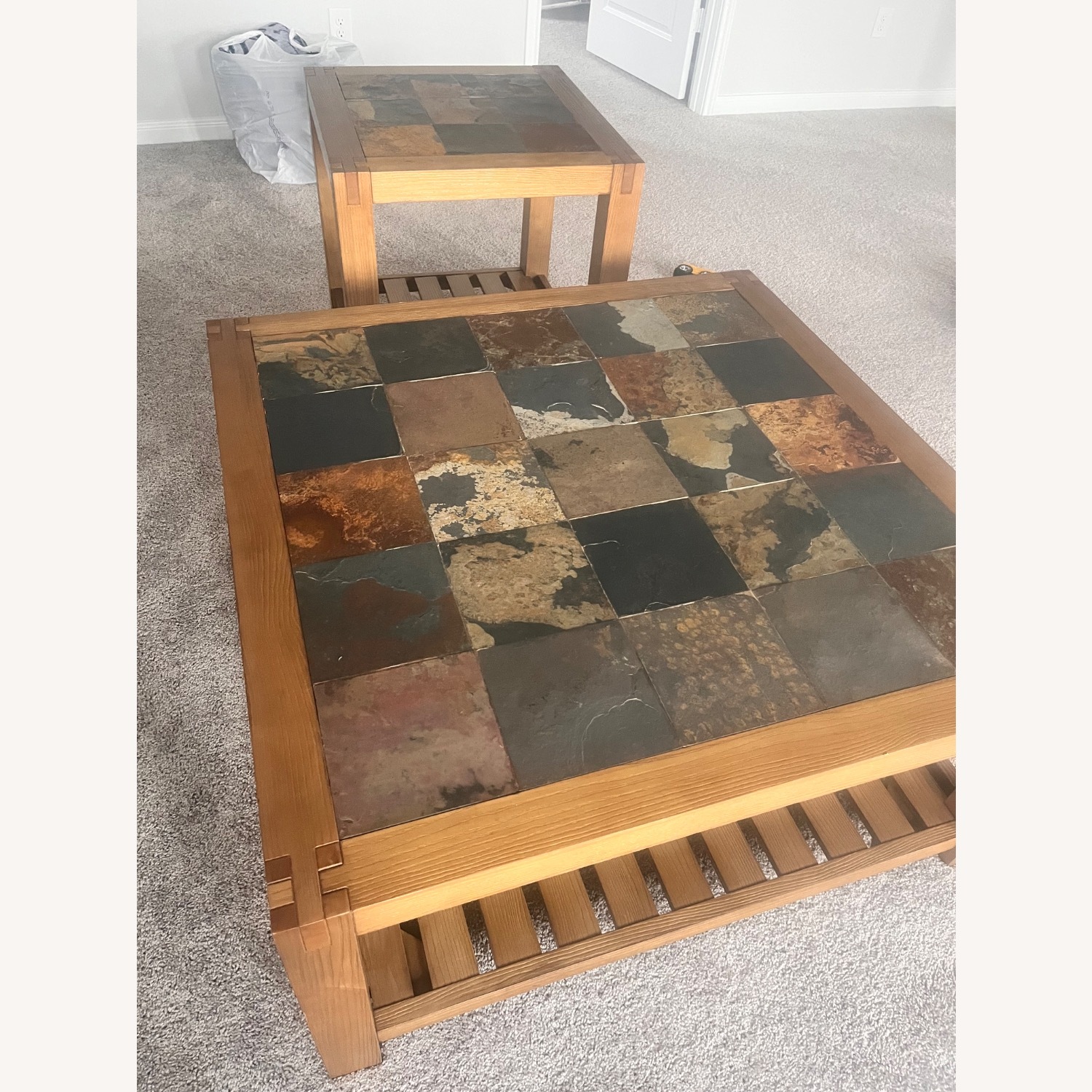 Natural Wood Coffee Table - image-4