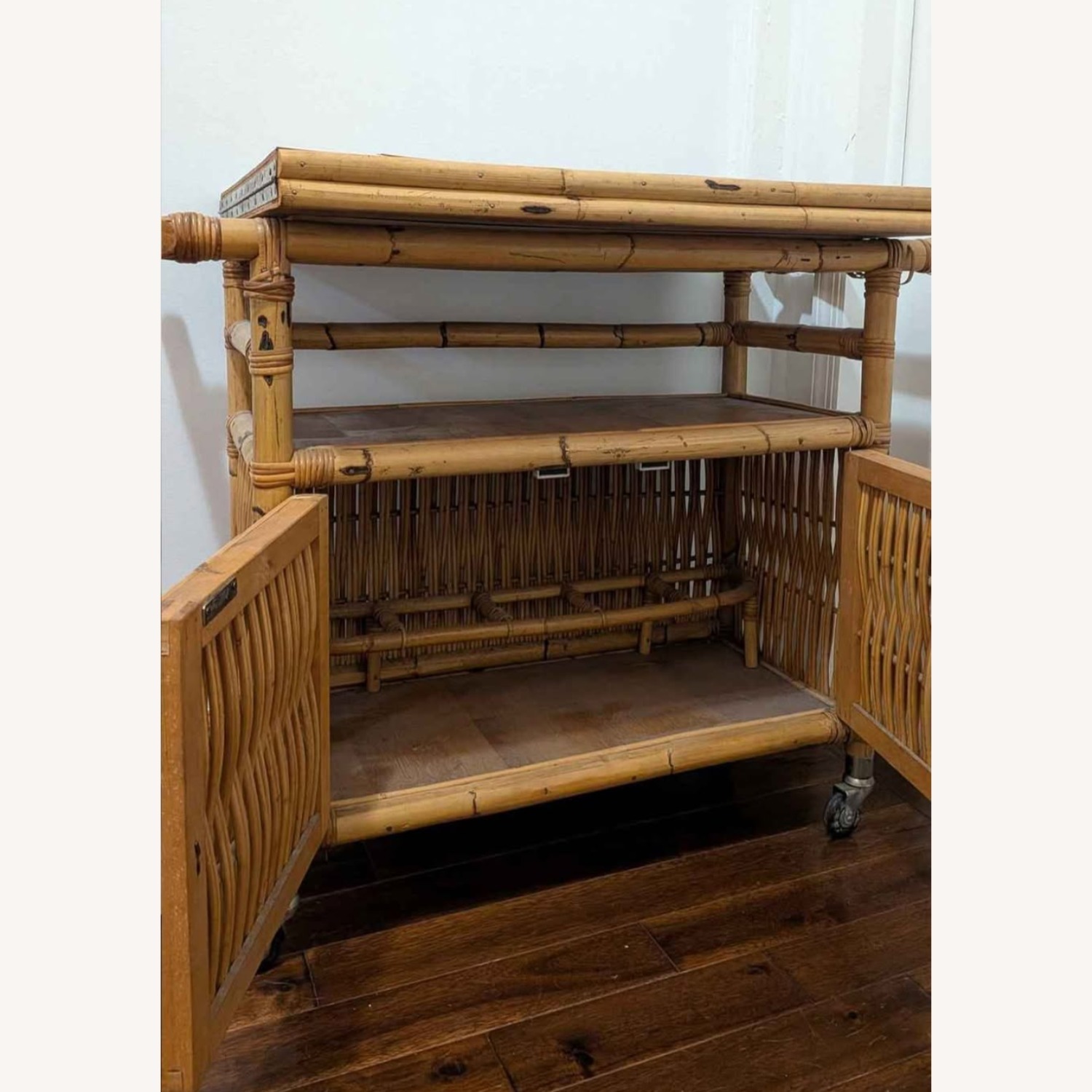 Vintage Spanish Buffet/Bar Cart - image-7