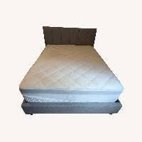 Full Size Fabric Gray Bed Frame