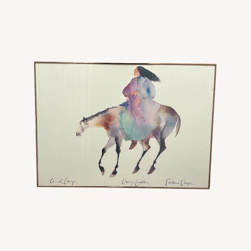 Used Vintage Framed Painting  by Carol Grigg for sale on AptDeco