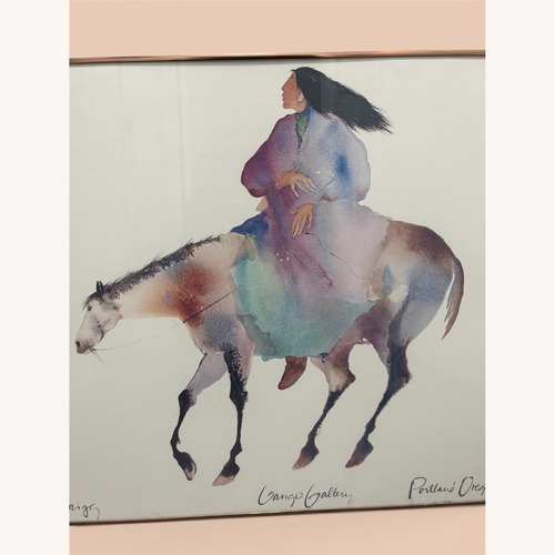 Used Vintage Framed Painting  by Carol Grigg for sale on AptDeco