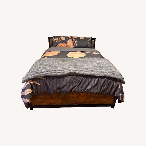 Used Serta White Queen Bed for sale on AptDeco