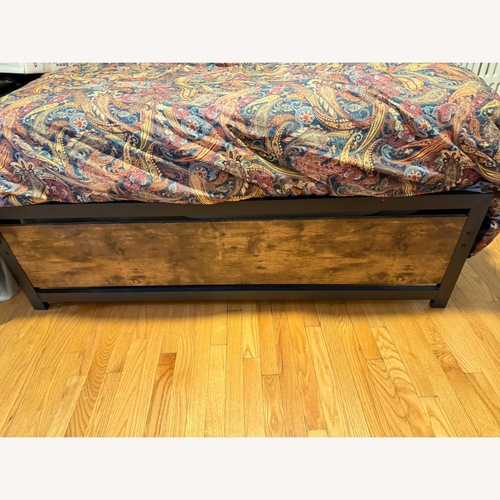 Used Serta White Queen Bed for sale on AptDeco